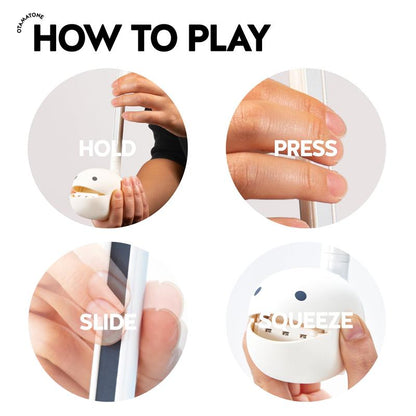 Otamatone Regular [White] - Japanese Musical Instrument Electronic Synthesizer - Maywa Denki Studio - Fun Gift for Children, Teens, & Adults