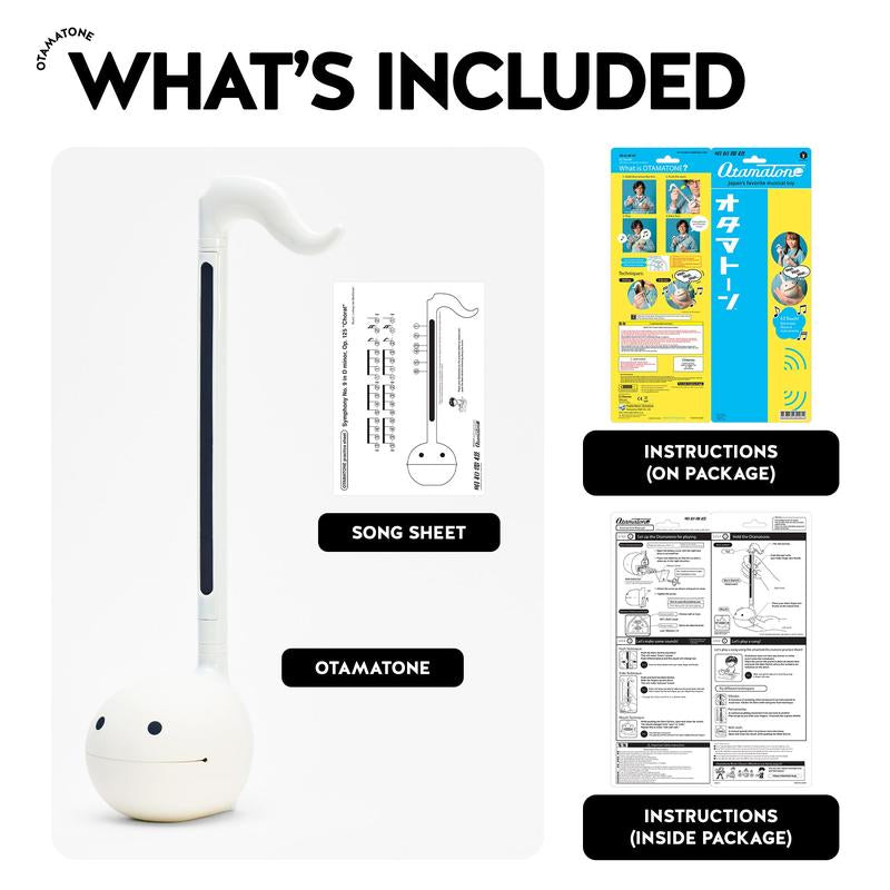 Otamatone Regular [White] - Japanese Musical Instrument Electronic Synthesizer - Maywa Denki Studio - Fun Gift for Children, Teens, & Adults