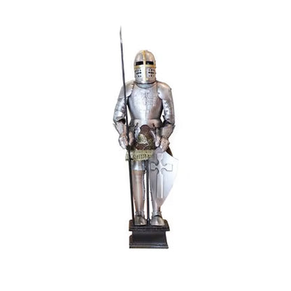 Medieval Armor Knight Statue for Home Decor Retro Iron Nordic Restaurant Embellishments Desk Decoration Classic Accessories