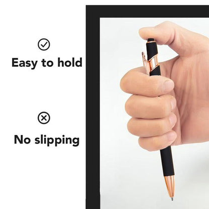 Seven Days Funny Ballpoint Pen Set with Pen Pouch Emotional Wording Retractable Black Ink Smooth Writing Pens Cute Office Supplies Teacher Student Gift Colorful Precision Pens