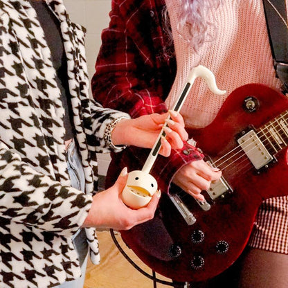 Otamatone Regular [White] - Japanese Musical Instrument Electronic Synthesizer - Maywa Denki Studio - Fun Gift for Children, Teens, & Adults