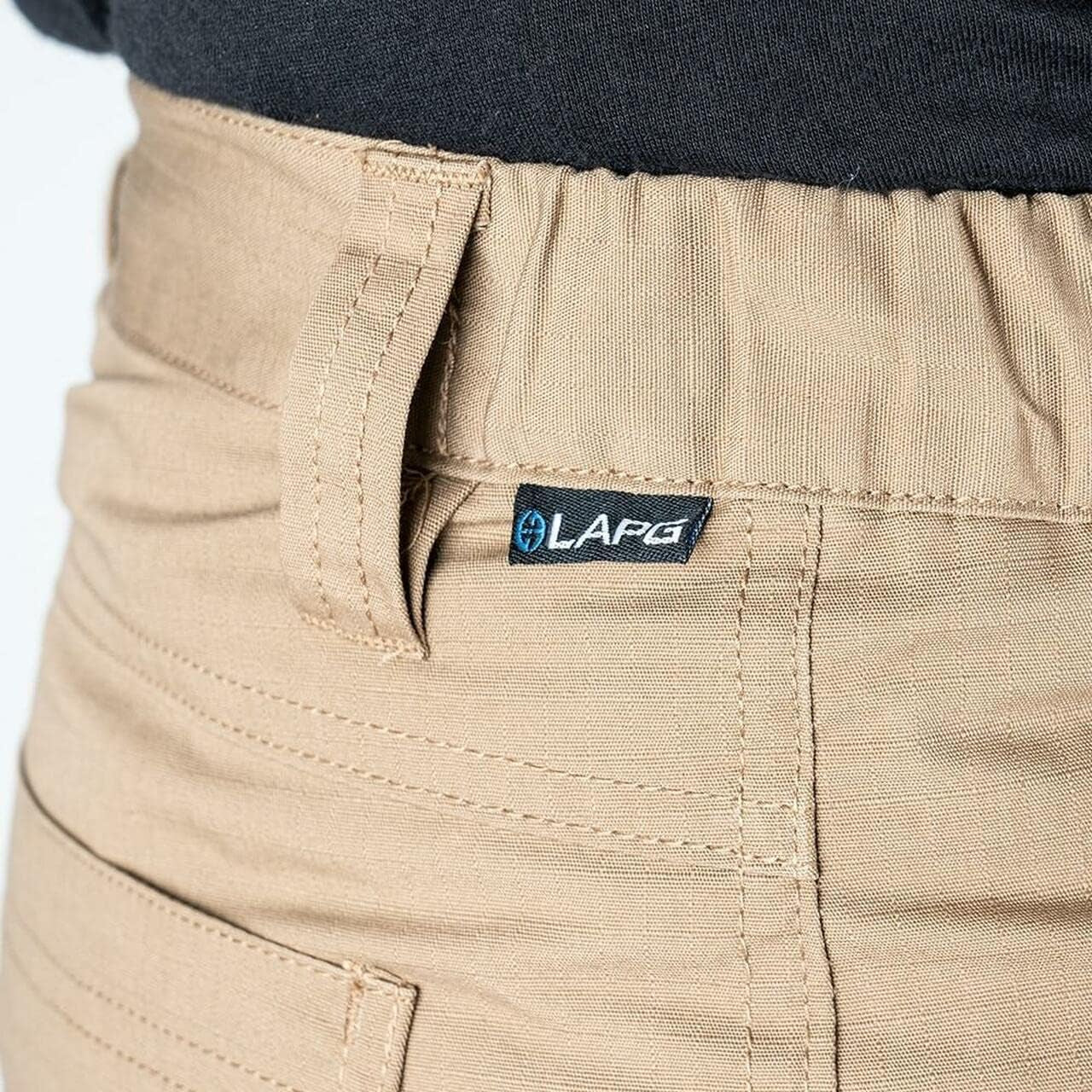 LAPG Men'S Core Cargo Tactical Pants, Stretch Waistband, Lightweight & Durable Ripstop CCW Cargo Pants for Men