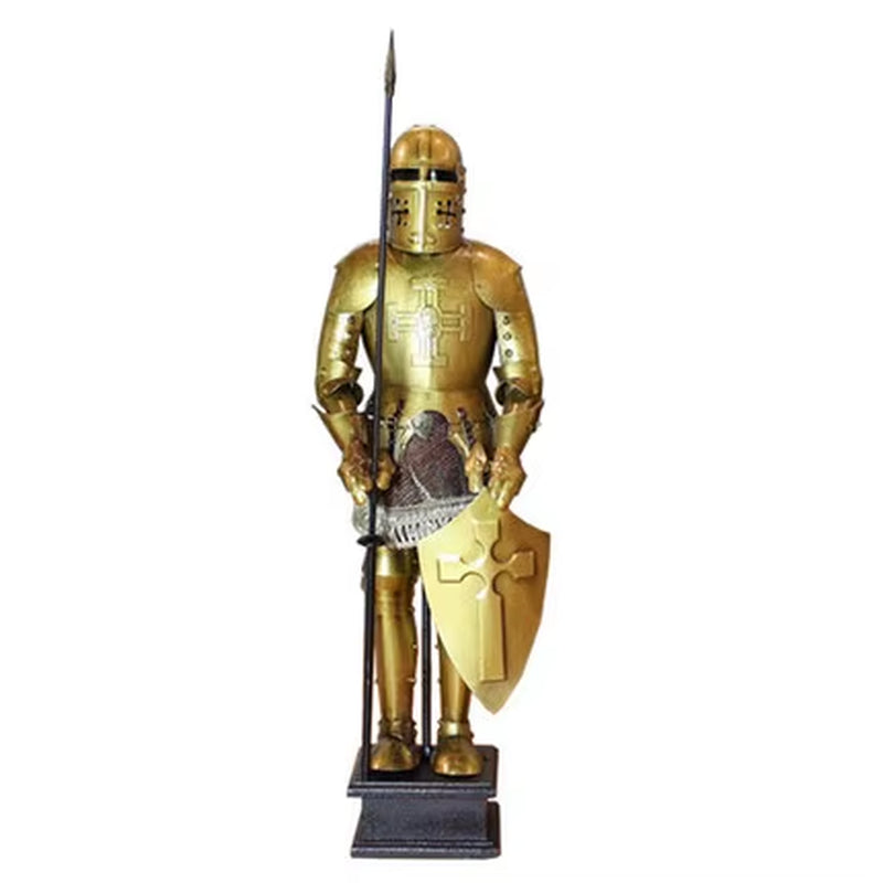 Medieval Armor Knight Statue for Home Decor Retro Iron Nordic Restaurant Embellishments Desk Decoration Classic Accessories