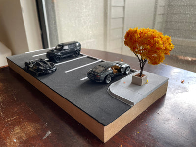1/64 Parking Lot Desk Diorama